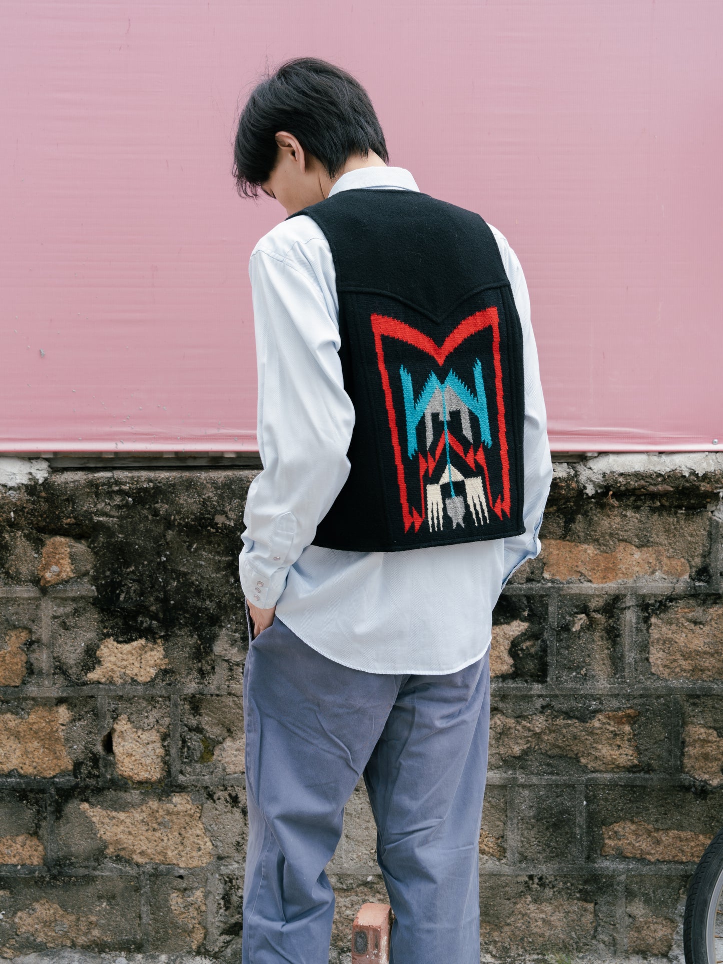 1980s "PIONEER WEAR GOLDEN COLLECTION" Chimayo Vest