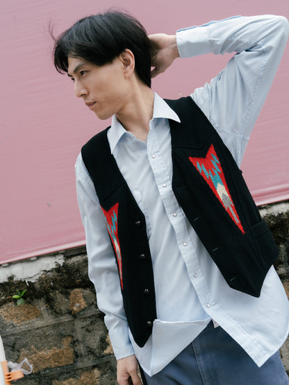 1980s "PIONEER WEAR GOLDEN COLLECTION" Chimayo Vest