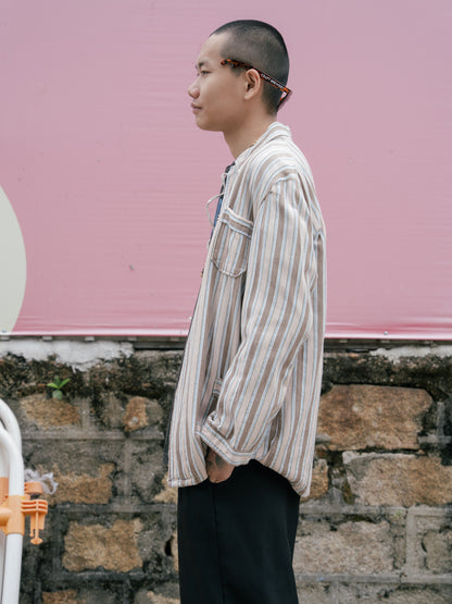 1950-60s Bulgarian Military Pajama Shirt