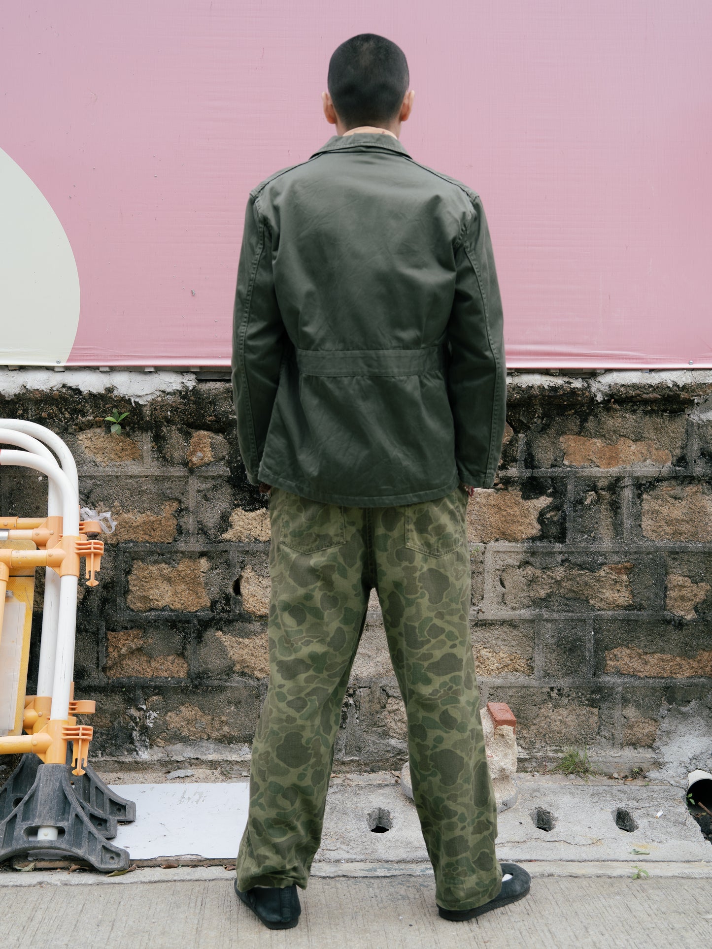 1960-70s French Military Lapeled Work Jacket