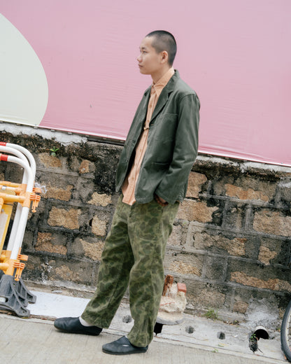 1960-70s French Military Lapeled Work Jacket