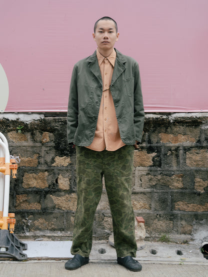 1960-70s French Military Lapeled Work Jacket