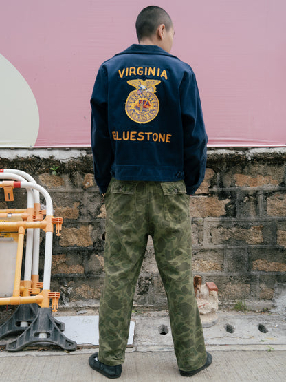 1980s FFA Blue Corduroy Jacket