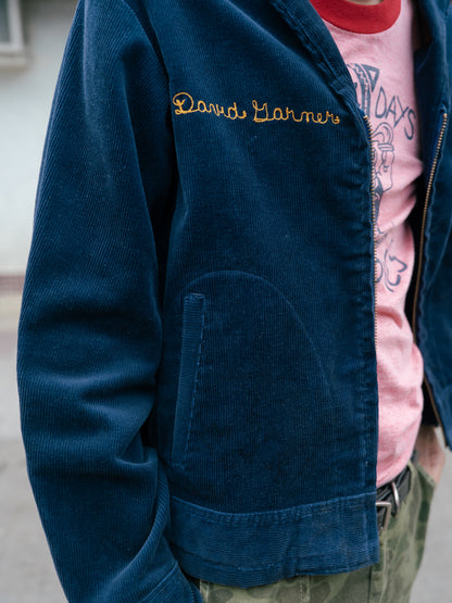 1980s FFA Blue Corduroy Jacket