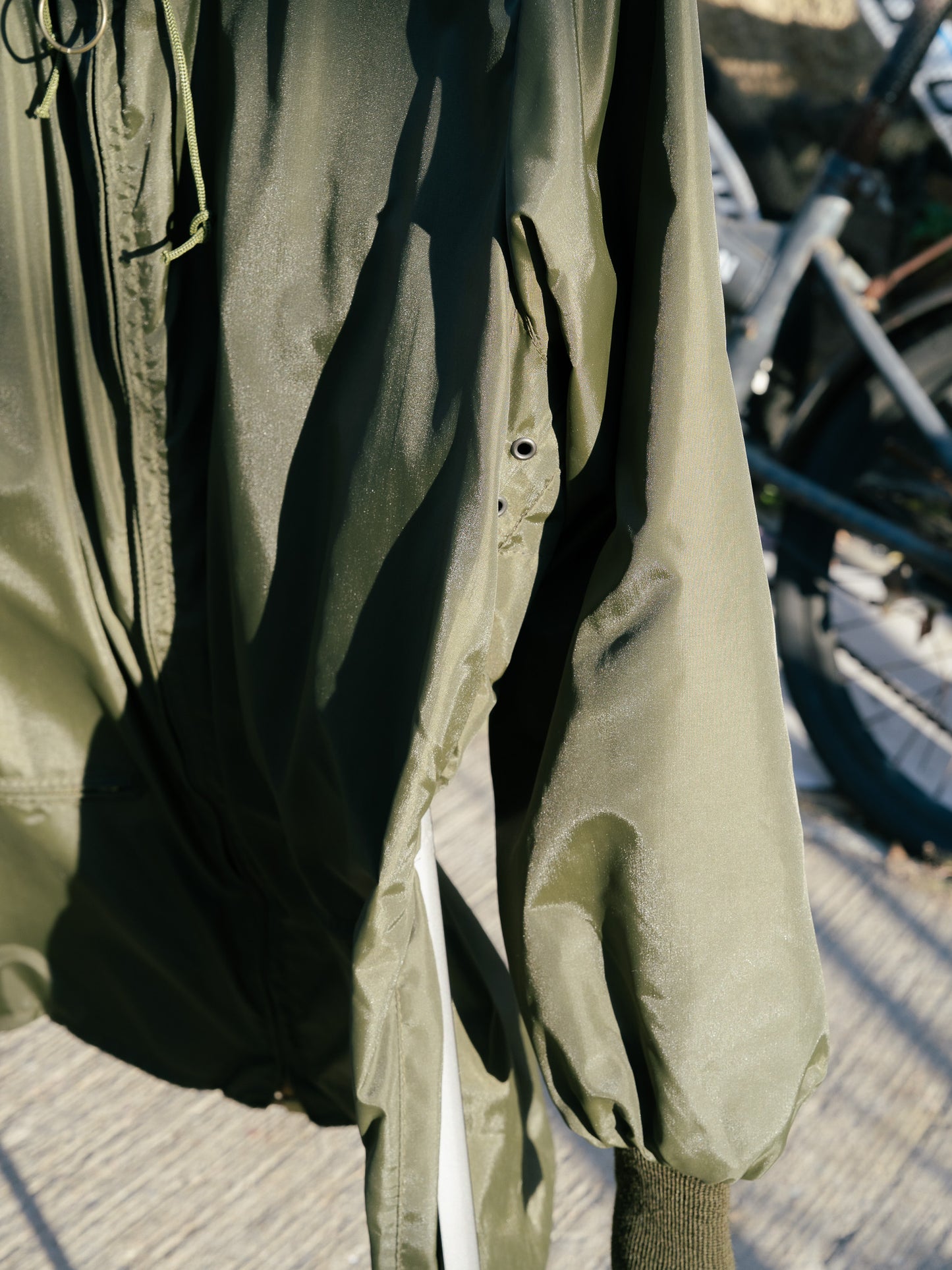 Italian Army Nylon Raincoat - Early Model Deadstock