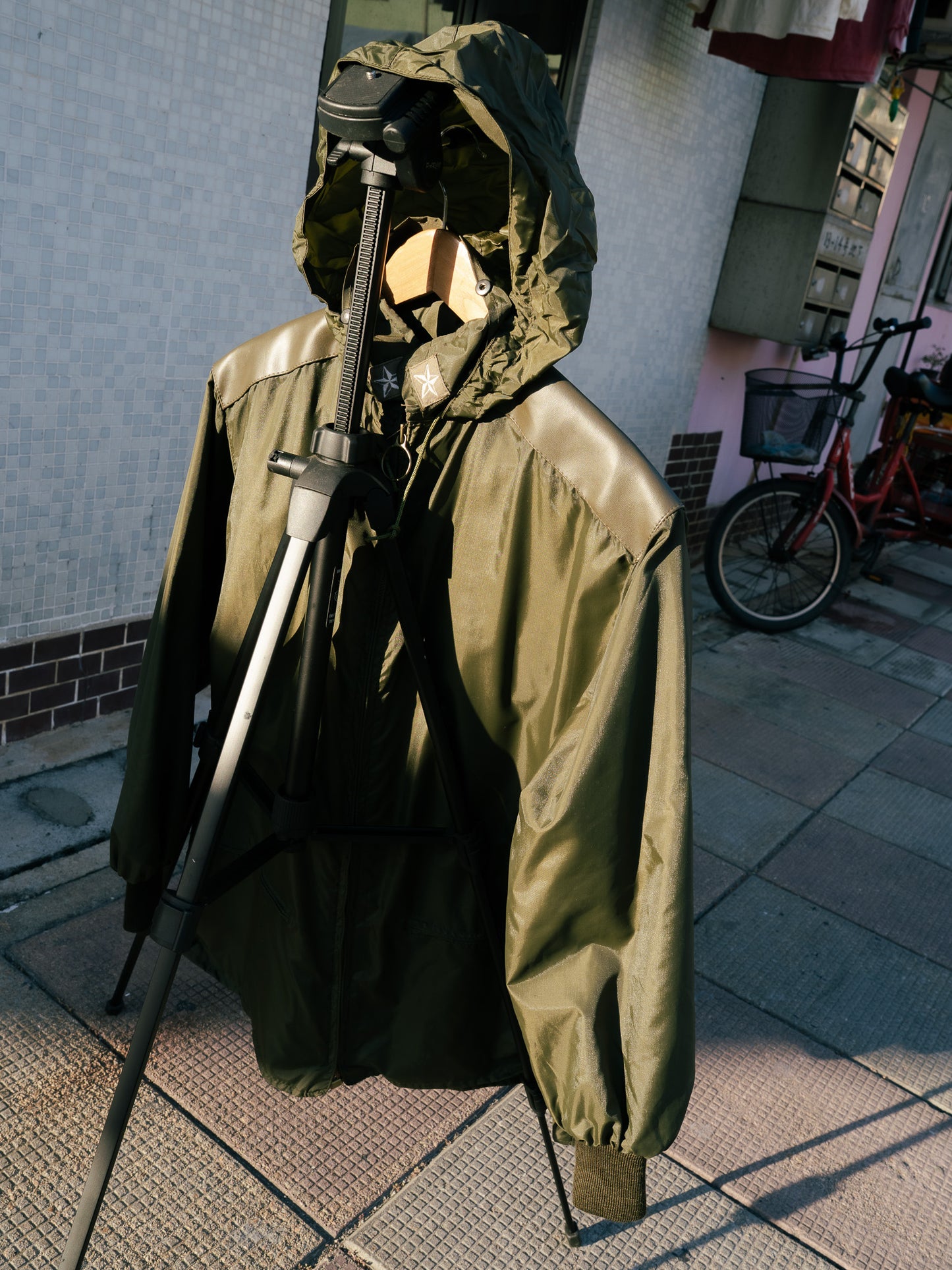 Italian Army Nylon Raincoat - Early Model Deadstock