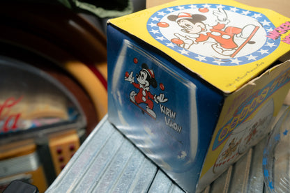 KIRIN LEMON x Disney Mickey Mouse Juggling Glass Swing Tumbler With Box