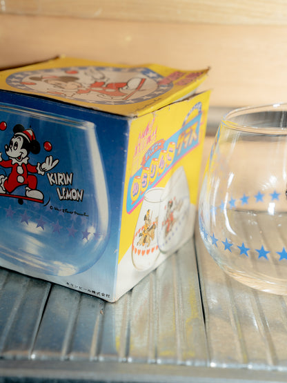 KIRIN LEMON x Disney Mickey Mouse Juggling Glass Swing Tumbler With Box