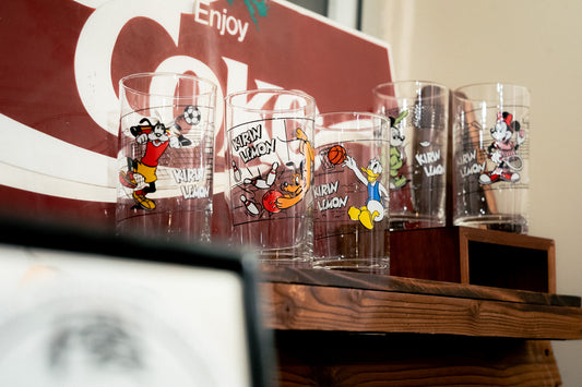 KIRIN LEMON x DISNEY Glass Tumbler Cup