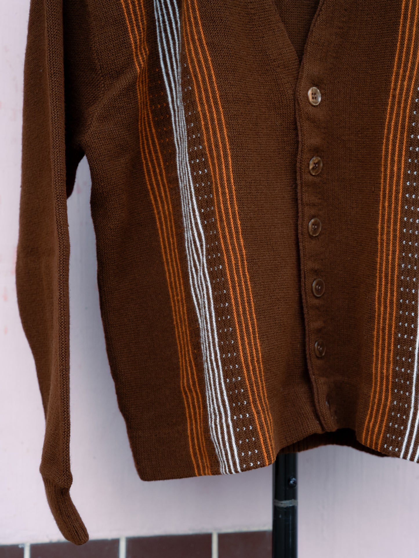 1970-80s ”Sarly Sportswear“ Acrylic Cardigan
