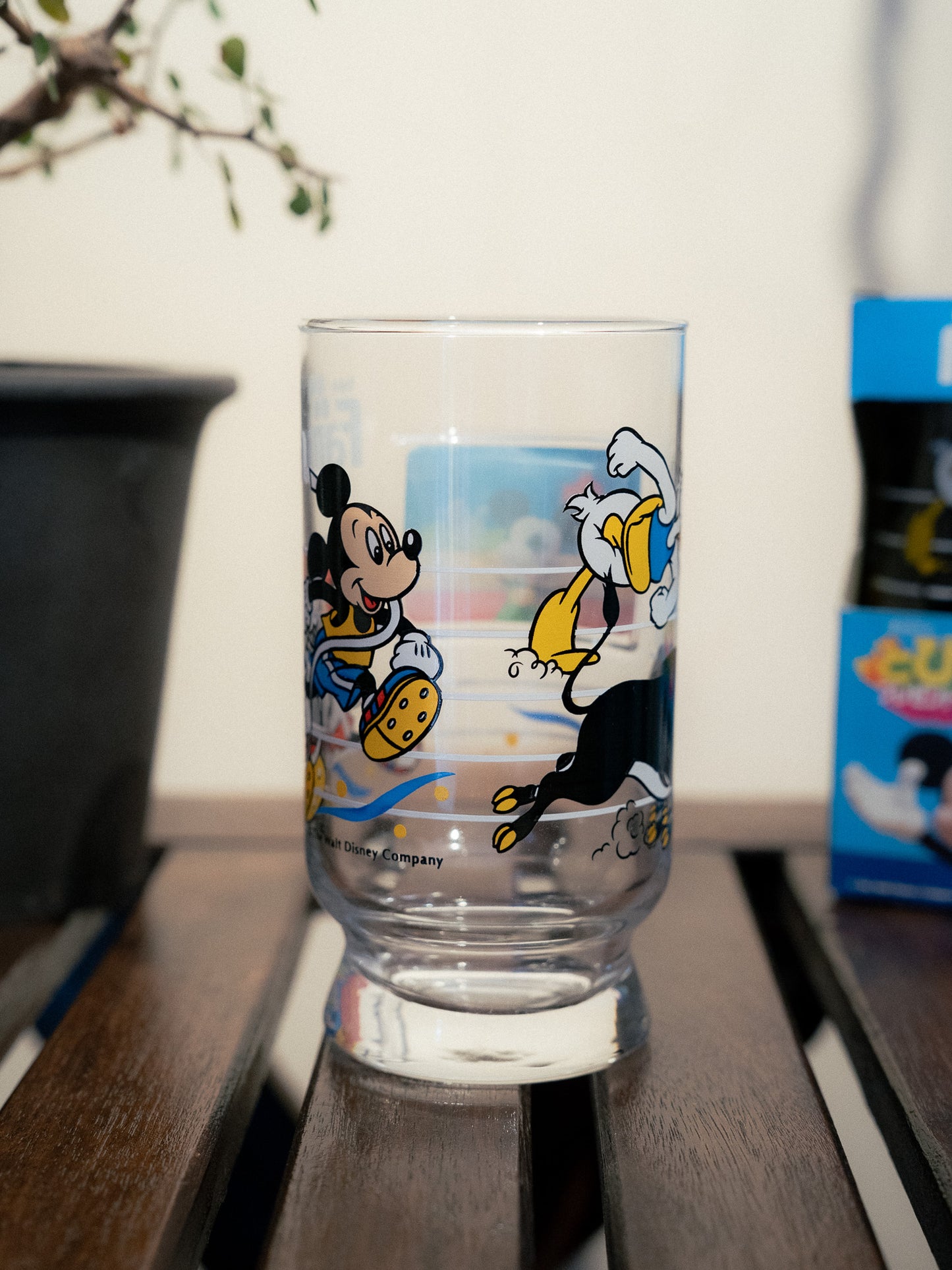 FANTA x DISNEY Running Race Novelty Glass Tumbler with box