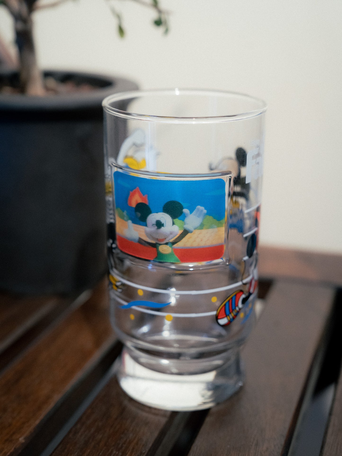 FANTA x DISNEY Running Race Novelty Glass Tumbler with box