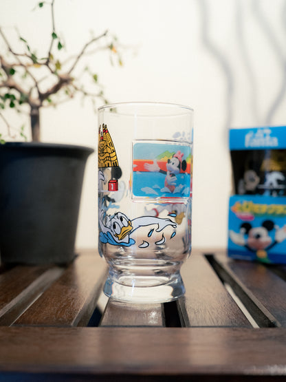 FANTA x DISNEY Swimming Race Novelty Glass Tumbler with box