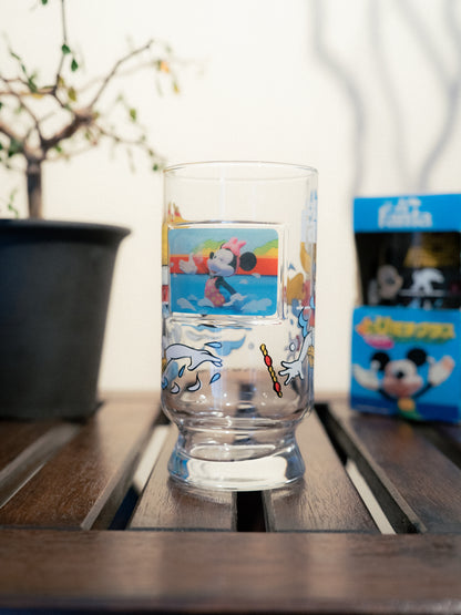 FANTA x DISNEY Swimming Race Novelty Glass Tumbler with box