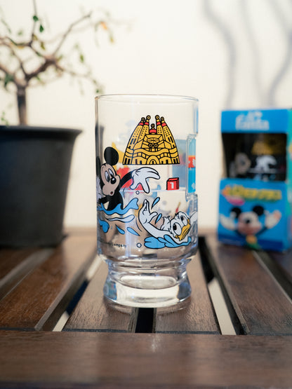 FANTA x DISNEY Swimming Race Novelty Glass Tumbler with box