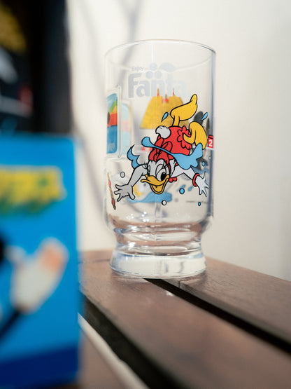 FANTA x DISNEY Swimming Race Novelty Glass Tumbler with box
