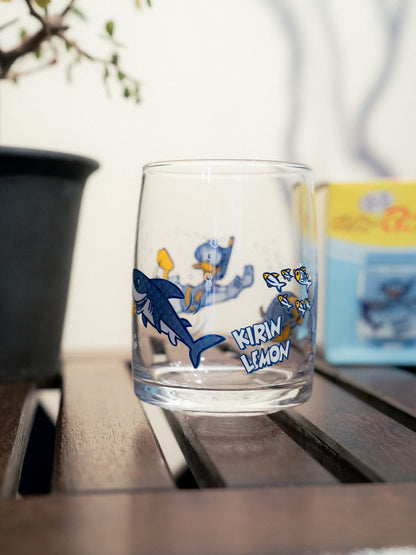 KIRIN LEMON x DISNEY Donald Duck & Sea Glass Swing Tumbler With Box
