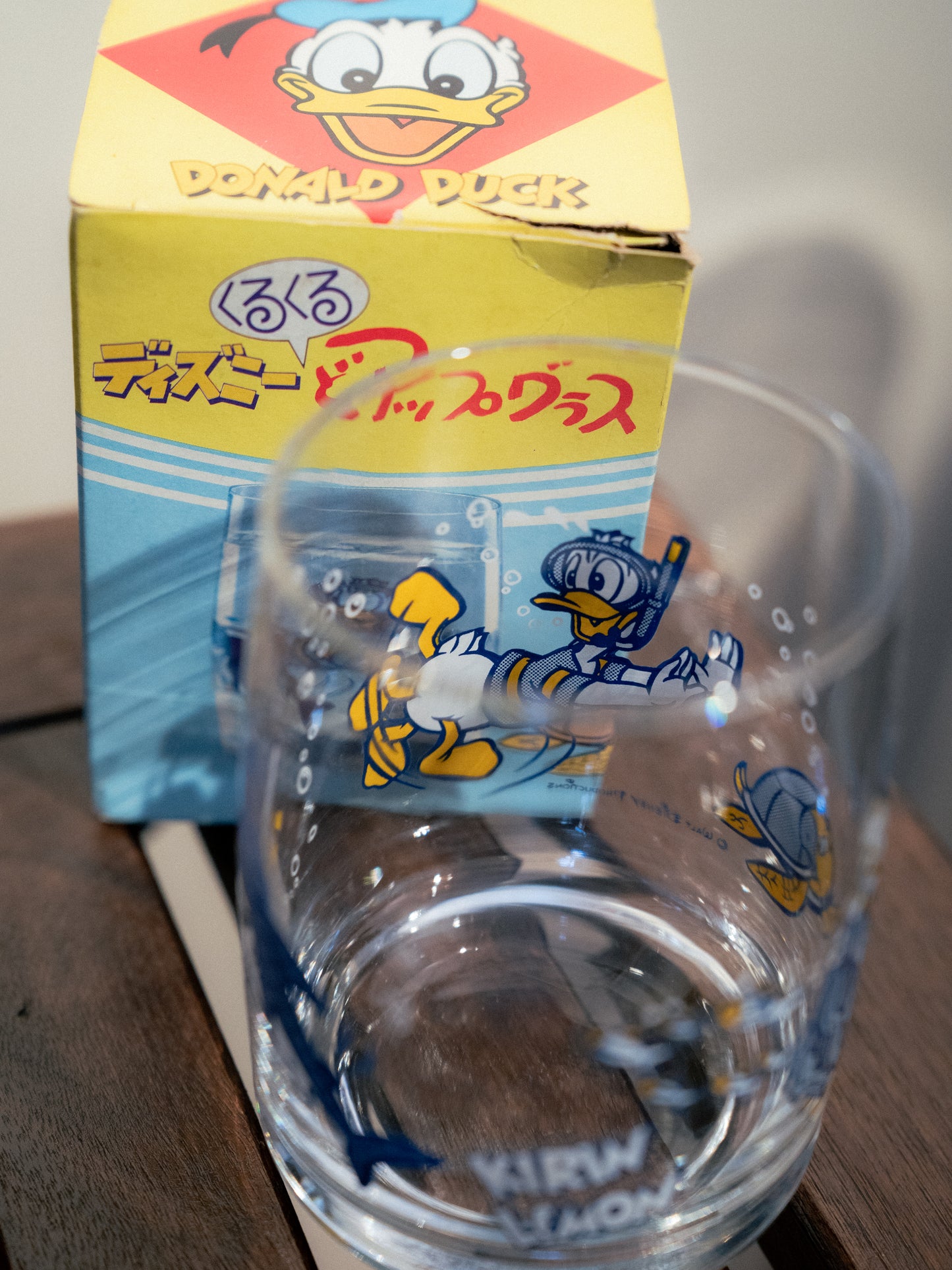 KIRIN LEMON x DISNEY Donald Duck & Sea Glass Swing Tumbler With Box