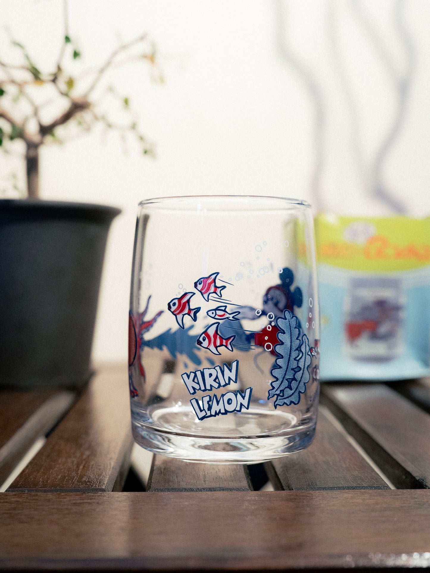 KIRIN LEMON x DISNEY Mickey Mouse & Sea Glass Swing Tumbler With Box