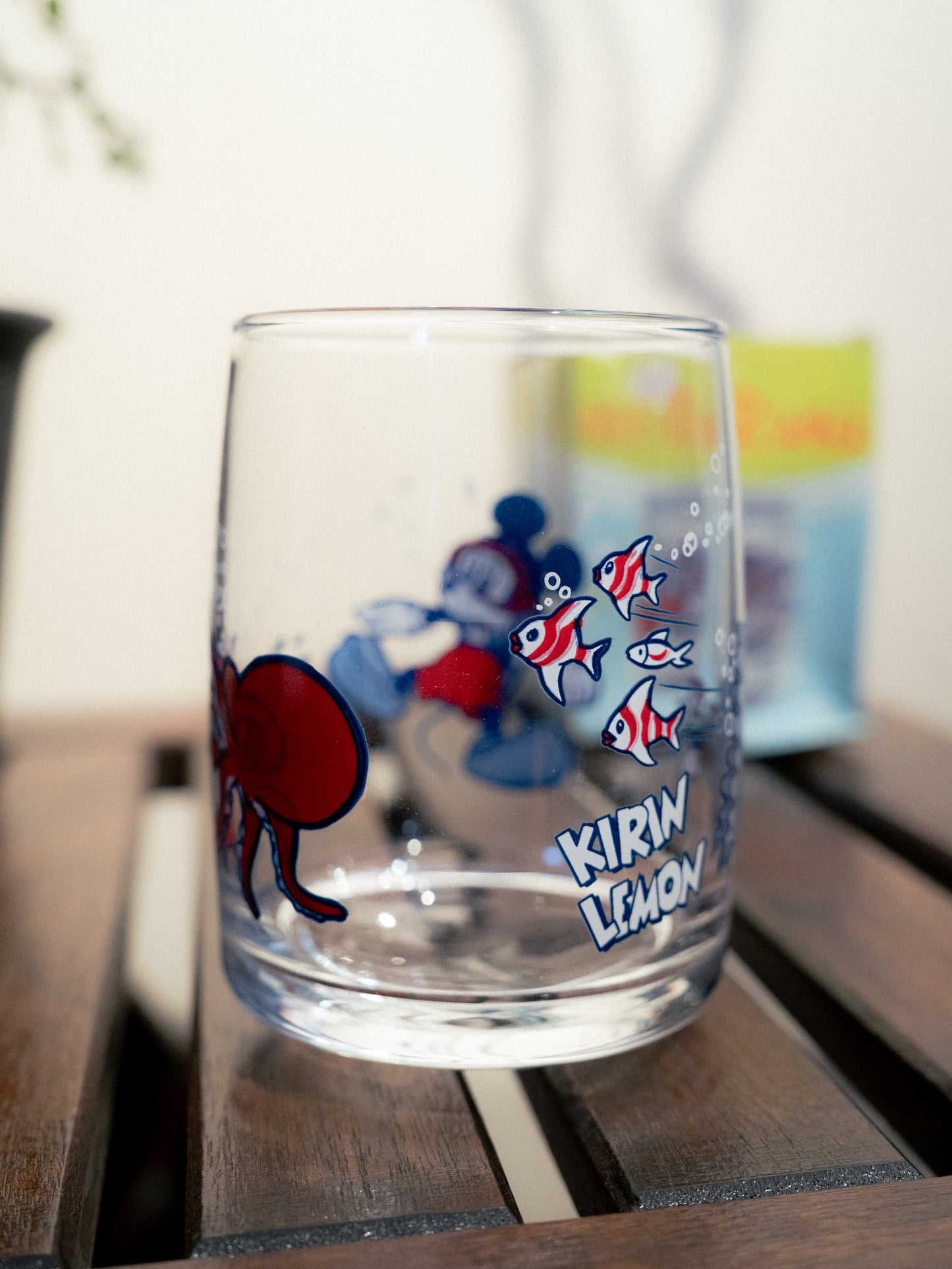 KIRIN LEMON x DISNEY Mickey Mouse & Sea Glass Swing Tumbler With Box