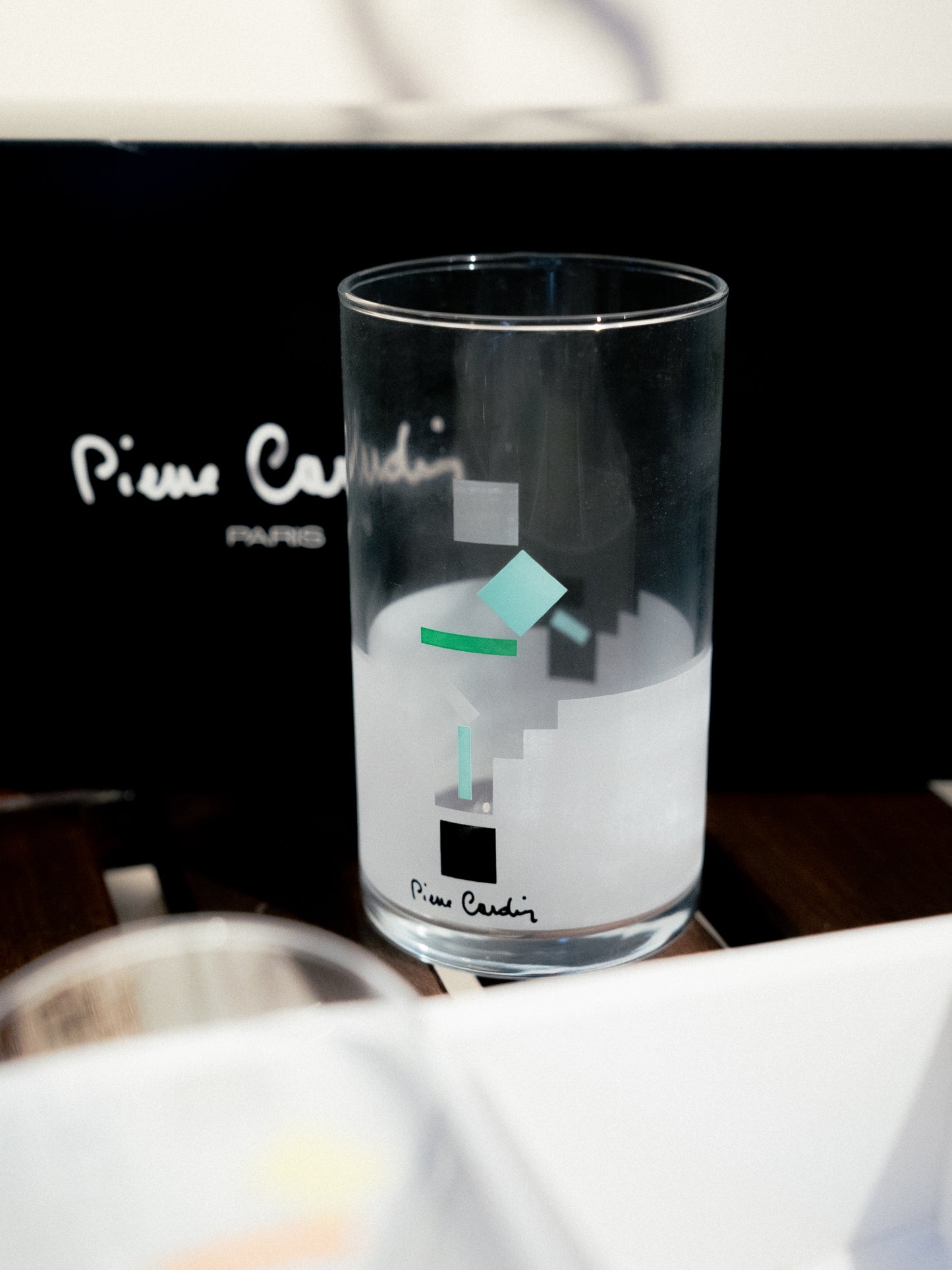 Circa 1970-80s "Pierre Cardin x Sasaki Glass" Tumblers Set of 5 With Box