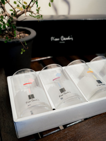Circa 1970-80s "Pierre Cardin x Sasaki Glass" Tumblers Set of 5 With Box