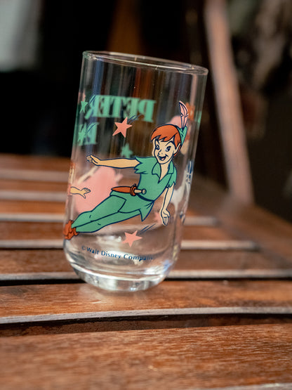 "DISNEY" Peter Pan Glass Tumbler