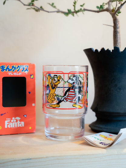 FANTA x DISNEY Comic Glass Tumbler まんがグラス - Red Box