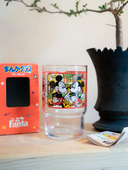 FANTA x DISNEY Comic Glass Tumbler まんがグラス - Red Box