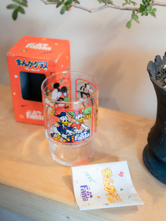 FANTA x DISNEY Comic Glass Tumbler まんがグラス - Red Box