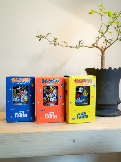 FANTA x DISNEY Comic Glass Tumbler まんがグラス - Yellow Box