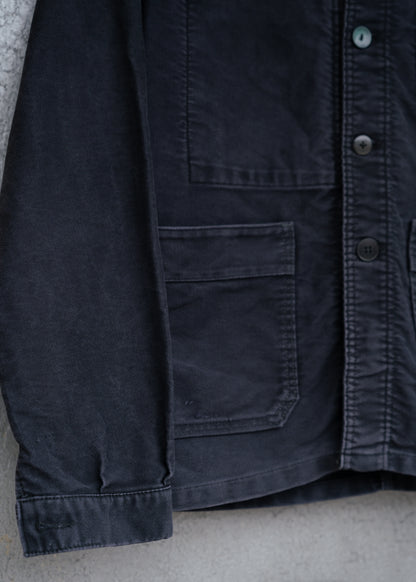 1960s French "Adolphe Lafont" Black Moleskin Jacket