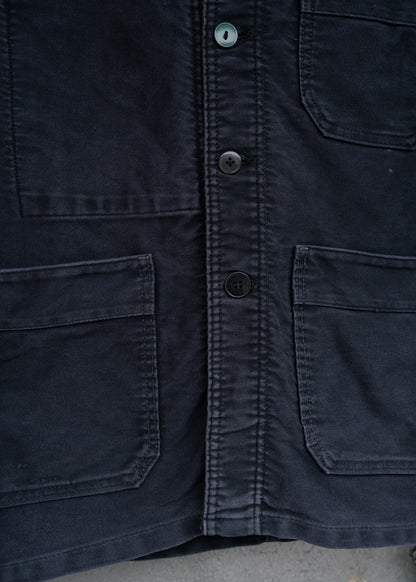 1960s French "Adolphe Lafont" Black Moleskin Jacket