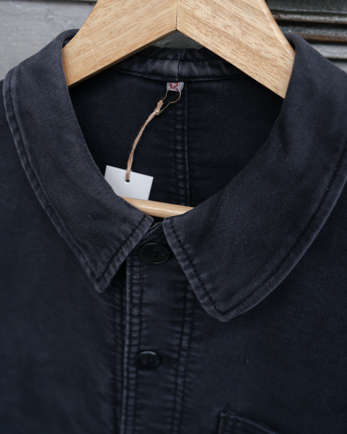 1960s French "Adolphe Lafont" Black Moleskin Jacket