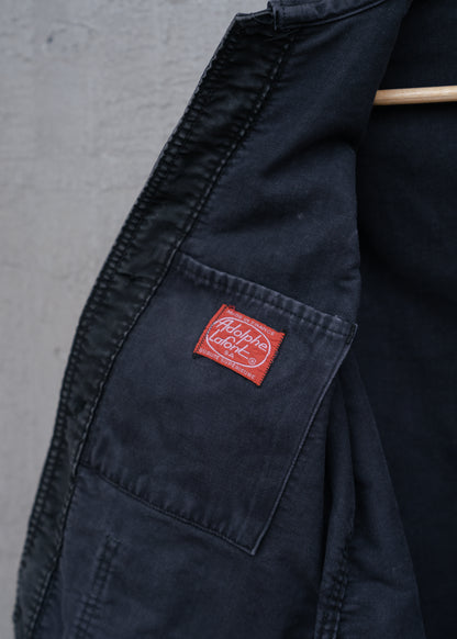 1960s French "Adolphe Lafont" Black Moleskin Jacket