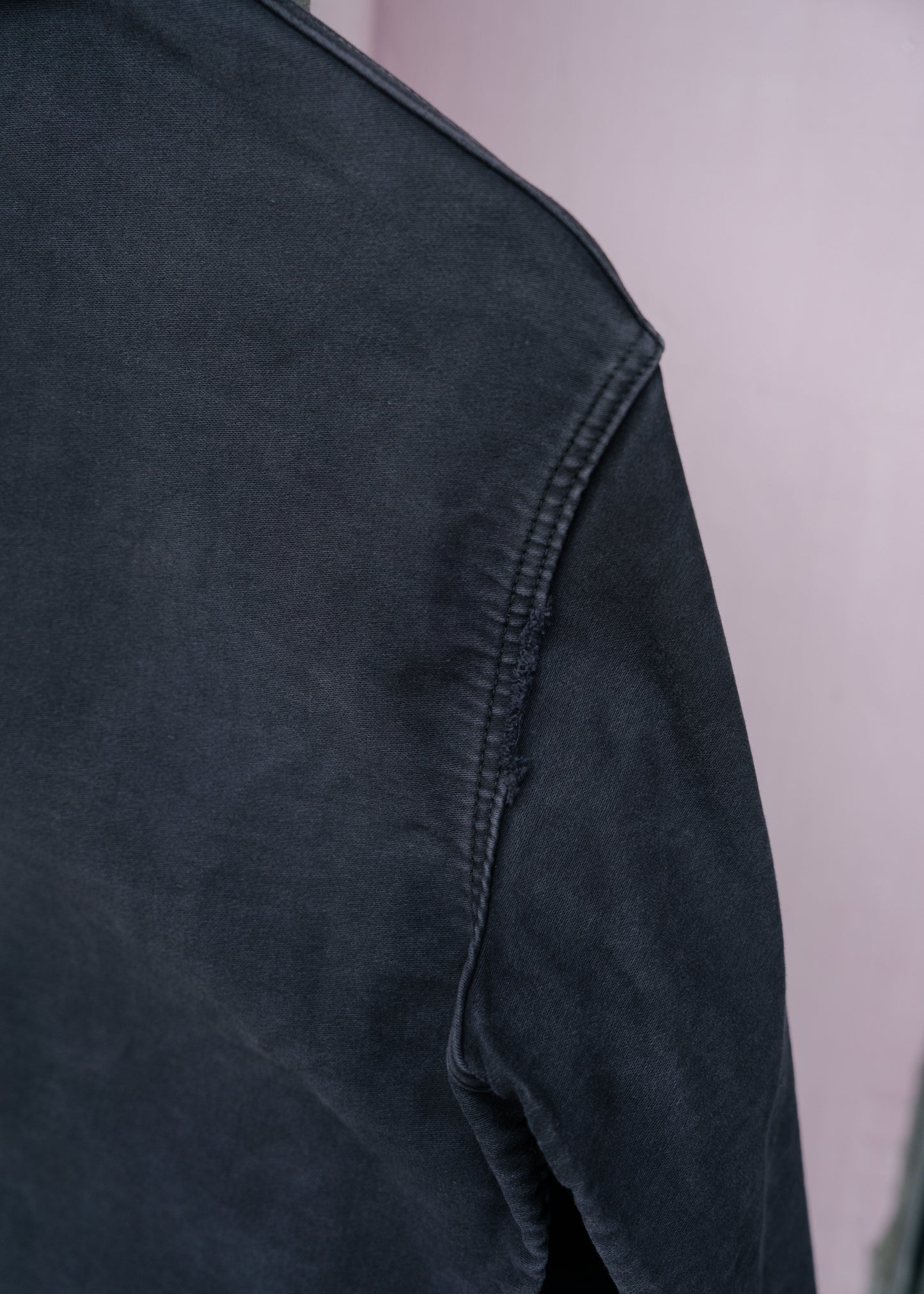 1960s French "Adolphe Lafont" Black Moleskin Jacket