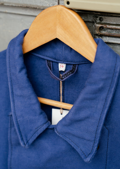 1950-60s French Cotton Twill Double Breasted Work Jacket