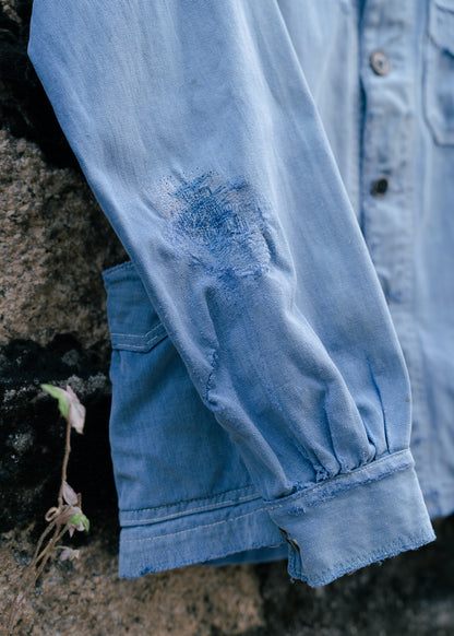 1920-30s French Indigo Work Jacket