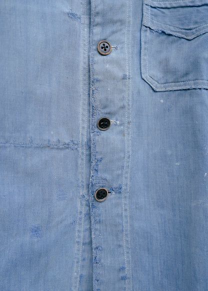 1920-30s French Indigo Work Jacket