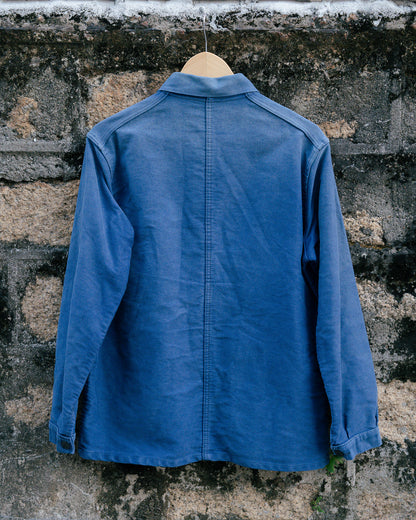 1960s French "BARBE BLEUE" Indigo Moleskin Jacket