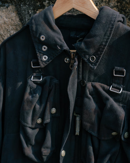 Black Dyed Vintage Swiss M70 Field Jacket