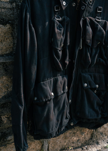 Black Dyed Vintage Swiss M70 Field Jacket