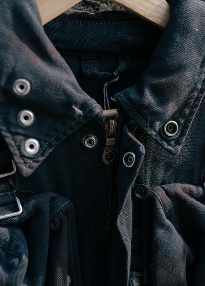 Black Dyed Vintage Swiss M70 Field Jacket