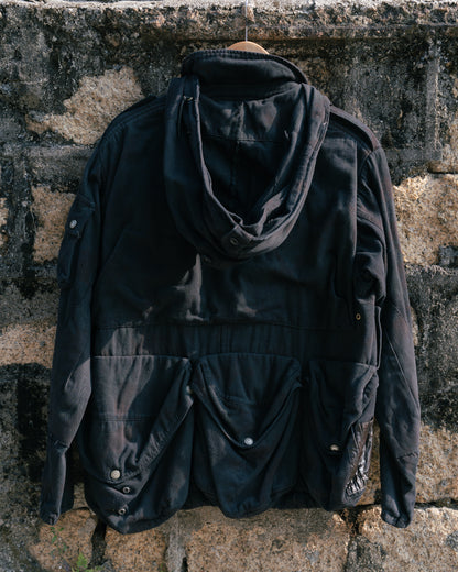 Black Dyed Vintage Swiss M70 Field Jacket