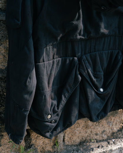 Black Dyed Vintage Swiss M70 Field Jacket