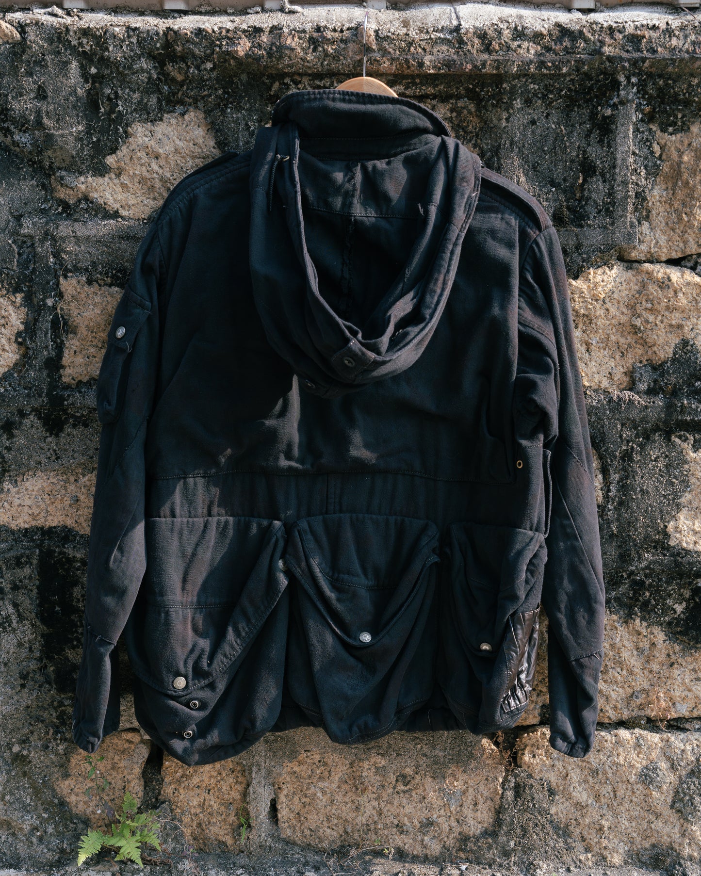 Black Dyed Vintage Swiss M70 Field Jacket