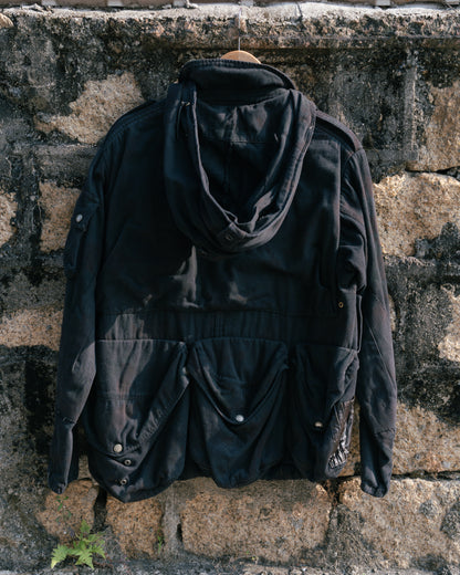 Black Dyed Vintage Swiss M70 Field Jacket