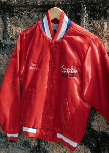 1980-90s "SWINGSTER" Cools Embroidered Satin Jacket