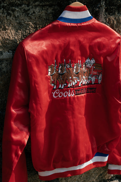 1980-90s "SWINGSTER" Cools Embroidered Satin Jacket