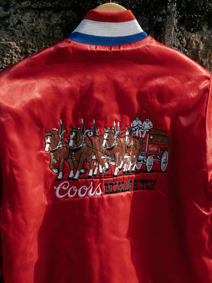 1980-90s "SWINGSTER" Cools Embroidered Satin Jacket